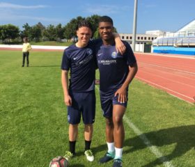 GFA players Yannik and Isaï joined Malaga city FC vs Real Madrid